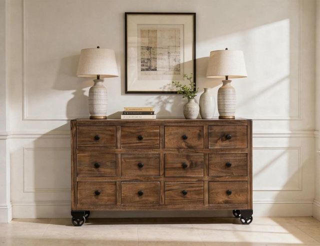 International Furniture Direct Oslo Brown Console-1