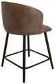 International Furniture Direct Tamesis Brown/Matte Black Barstool-3