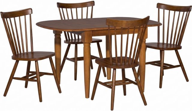 Liberty Furniture Creations II 5-Piece Tobacco Drop Leaf Dining Set-0
