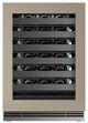 U-Line®  Home Collection 24" 5.1 Cu. Ft. Panel Ready Wine Refrigerator with Glass Door-1