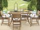 Tommy Bahama® Outdoor Los Altos Valley View Aged Patina Bistro Table With Glass Top-2