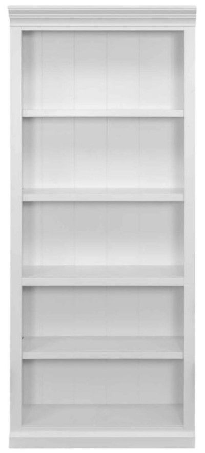 Martin Furniture Abby White Open Bookcase-1