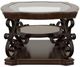 Coaster® Laney 2-Piece Tempered Glass Top Occasional Table with Dark Merlot Base Set-5