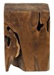 Four Hands Aged Natural Wooden Outdoor Stool-1