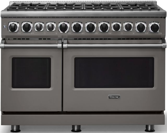 Viking® 7 Series 48" Damascus Gray Pro Style Dual Fuel Range-2