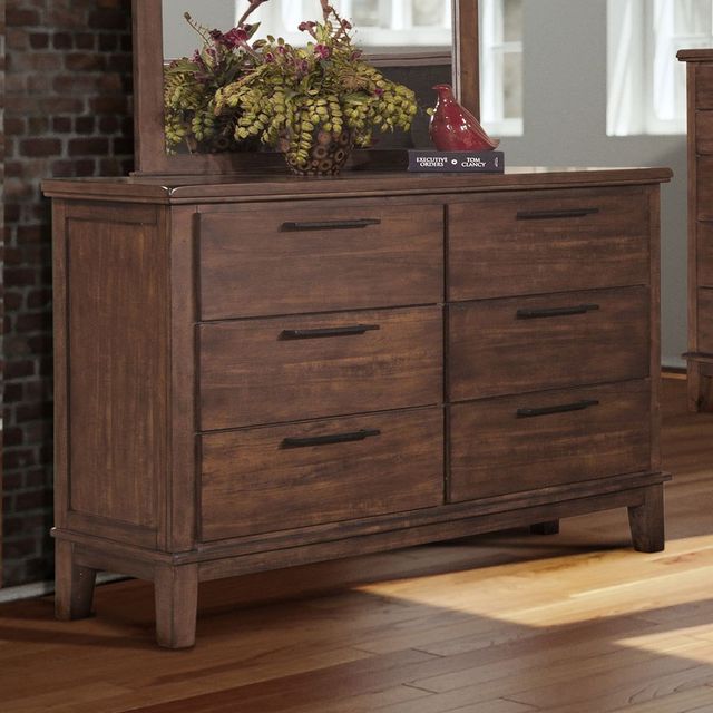 New Classic® Home Furnishings Cagney 4-Piece Chestnut Queen Bedroom Set with Chest-3