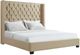 Elements International Morrow Beige/Cream/Natural King Upholstered Panel Bed-0