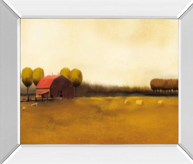 Classy Art Rural Landscape Il by Venter Mirror Framed Wall Art-1