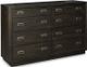 Signature Design by Ashley® Hyndell 4-Piece Dark Brown Queen Upholstered Panel Bed Set-2