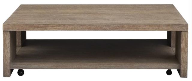 Magnussen Home® Conway Spiced Brown Square Cocktail Table with Casters-2