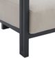 Elements International Playa Dark Gray/Olefin Beige Fabric/Metal Outdoor Chair-5