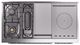 Ilve® Nostalgie II Series 48" Blue Grey Pro Style Dual Fuel Range-3