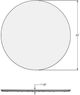 Amisco Customizable Gemma 42" Round Pub Table with 1.13" Solid Ash Top-1