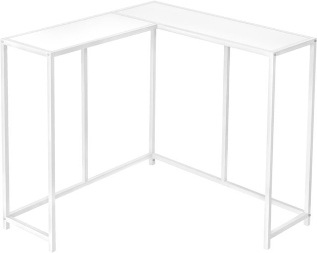 Monarch Specialties Inc. 36" White Corner Console-0