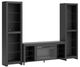 Signature Design by Ashley® Cayberry 3-Piece Matte Black Entertainment Center with Electric Fireplace-0