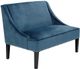 Olliix by Madison Park Blue/Brown Avalon Swoop Arm Settee Loveseat-3