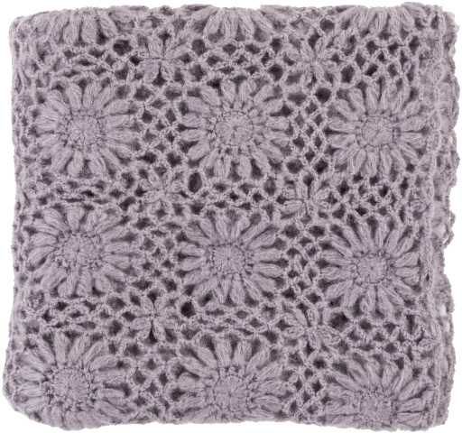 Surya Teresa Mauve 50"x60" Throw Blanket-0