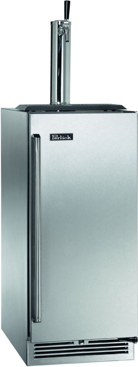Perlick® Signature Series 2.8 Cu. Ft. Stainless Steel Outdoor Kegerator