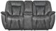 Corinthian Furniture Jordan Charcoal Power Reclining Loveseat-1