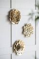 A & B Home 6-Piece Gold Succulent Wall Plaque Set-5