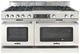 Capital Cooking™ Grand Chef 60" Stainless Steel Open Burner Pro Style Dual Fuel Range with 24" Grill-0