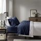 Olliix by Madison Park Peached Percale Navy Full Cotton Sheet Set-2