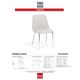 Korson Furniture Emile Set of 4 Pebble Side Chairs-3