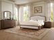 Flexsteel® Bellevue 4-Piece Creamy Tan/Whiskey Brown Queen Upholstered Panel Bedroom Set-1
