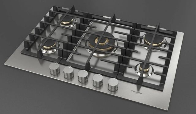 Fulgor Milano® Matteo 400 Series 30" Brushed Stainless Steel Gas Cooktop-3