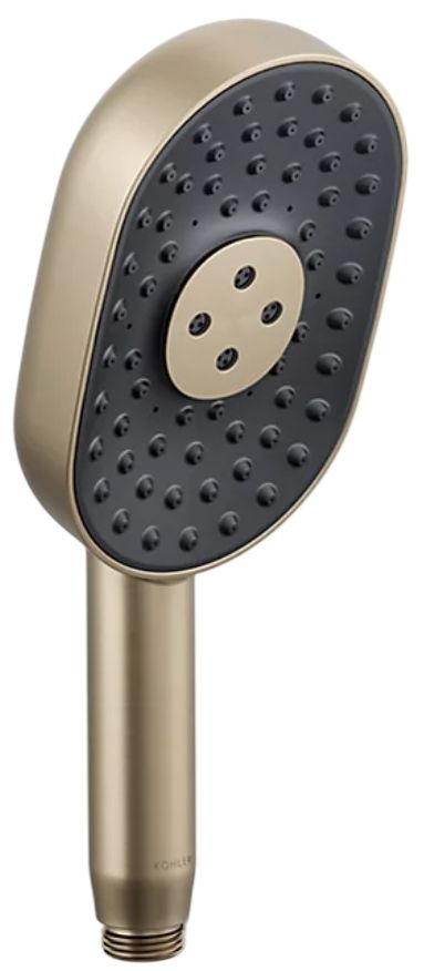 KOHLER® Statement® Vibrant Brushed Bronze 1.75 GPM Oblong 3-Function Handshower-0