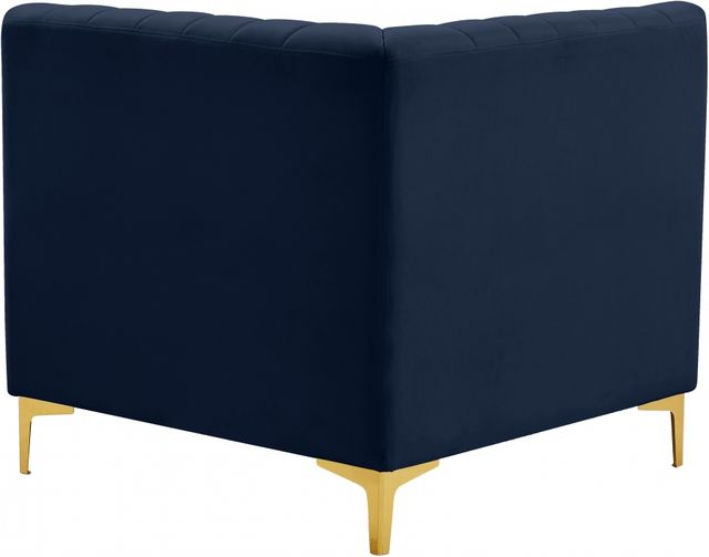 Meridian Furniture Alina Navy Velvet Corner Chair-2