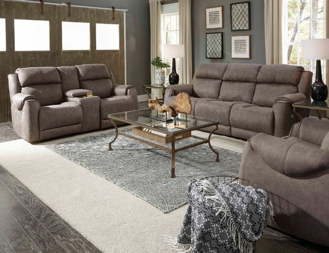 Southern Motion™ Customizable Safe Bet Power Headrest Double Reclining Sofa with SoCozi™-1