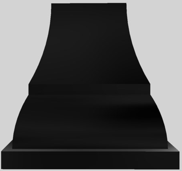Vent-A-Hood® Designer Series 54" Black Island Range Hood-1