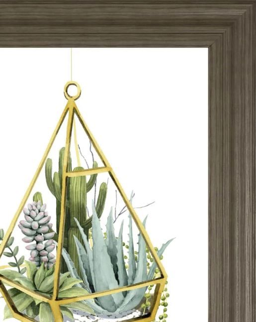 Classy Art Gold/Green Wild Terrarium III by Grace Popp Wall Art-1