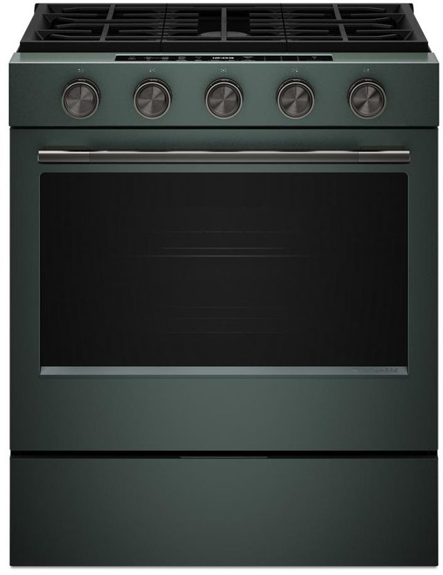 KitchenAid® 30" 5-Burner Juniper Slide-In Gas Range-2