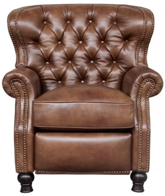 BarcaLounger® Presidential Wenlock Tawny Leather Manual Recliner-3