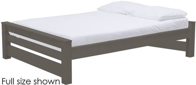 Crate Designs™ Furniture TimberFrame Graphite Twin Low Profile Bed-0