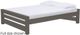 Crate Designs™ Furniture TimberFrame Graphite Twin Low Profile Bed-0