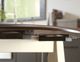 Signature Design by Ashley® Woodanville Brown Round Drop Leaf Table with Cream Wooden Legs-2
