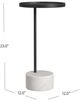 Bassett Mirror Banyan Black Scatter Table with White Base-2