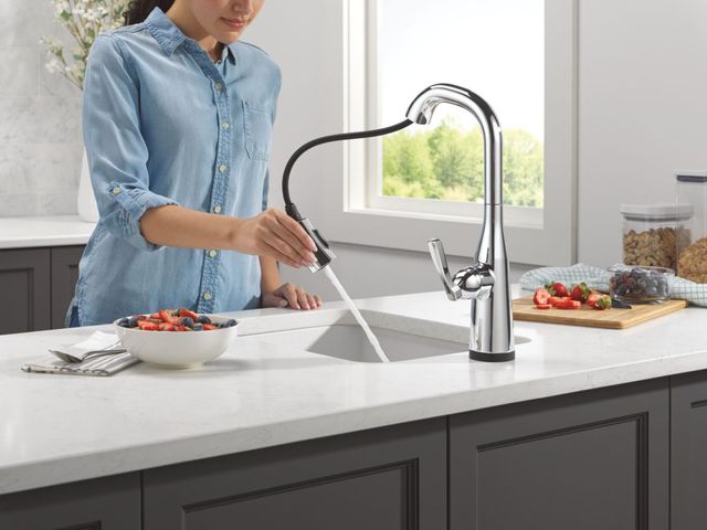 Delta Stryke® Lumicoat® Chrome Touch2O® Bar/Prep with Touchless Technology-3