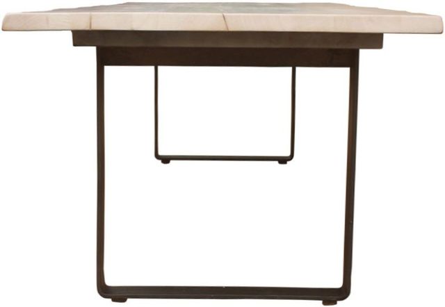 Moe's Home Collection Wilks Beige Dining Table with Black Iron Legs-2