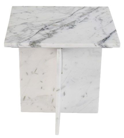 Meridian Furniture Verona White Marble End Table-2