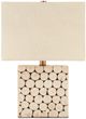 Currey & Company Mimosa Light Beige/Natural Square Table Lamp-2