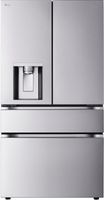 Front view of the LG LF29S9730S French door refrigerator