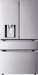 LG 36" 28.6 Cu. Ft. PrintProof™ Stainless Steel Standard-Depth MAX™ 4-Door French Door Refrigerator with Craft Ice and Mini Craft Ice-0