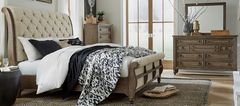 Liberty Furniture Americana Farmhouse 3-Piece Beige/Dusty Taupe Queen Bedroom Set
