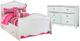 Signature Design by Ashley® Exquisite 2-Piece White Full Sleigh Bed Set-0