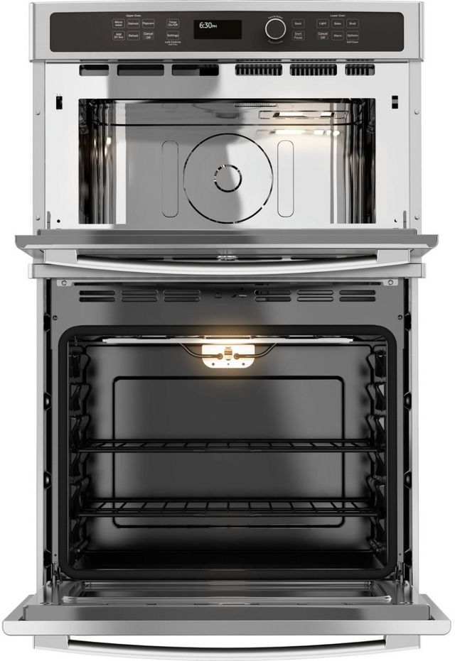 GE® 27" Stainless Steel Oven/Microwave Combo Electric Wall Oven-2