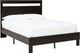 Grand lit plateforme à panneaux Flannia, noir, de Signature Design by Ashley®-0